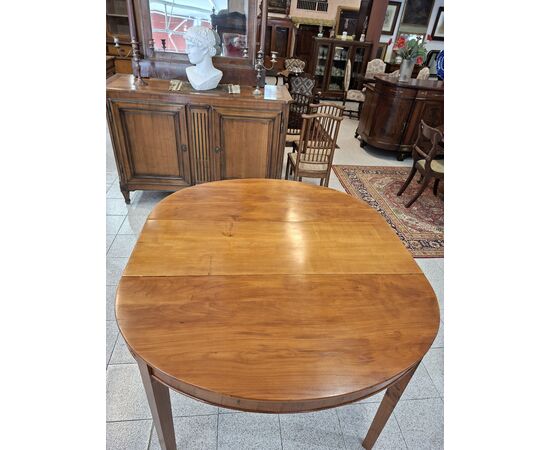 Oval cherry wood table