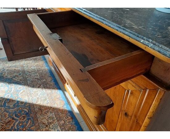 Blonde walnut sideboard