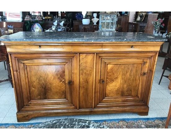 Blonde walnut sideboard