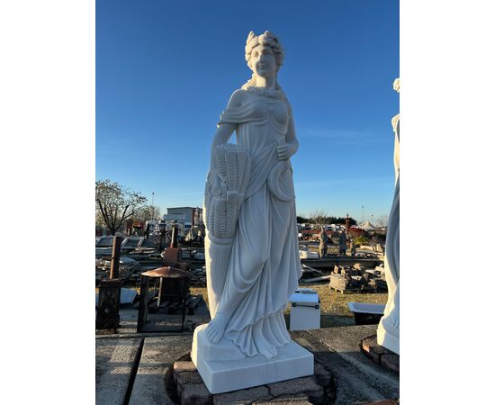 Marble four seasons statues - Height 160 cm