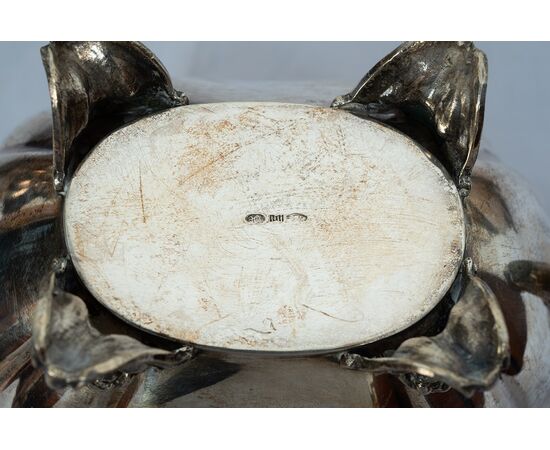 Servizio in argento antico stile Impero Napoletano appartenente alla prima metà del XX secolo.