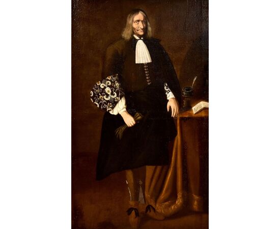 Full-length portrait of Giacomo Pesenti, attributable to Carlo Ceresa (San Giovanni Bianco 1609 – Bergamo 1679)