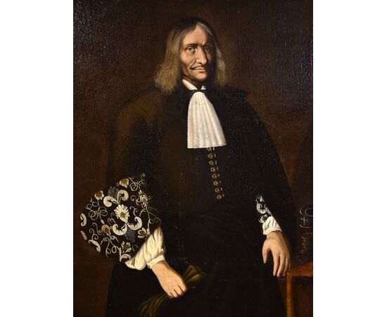 Full-length portrait of Giacomo Pesenti, attributable to Carlo Ceresa (San Giovanni Bianco 1609 – Bergamo 1679)