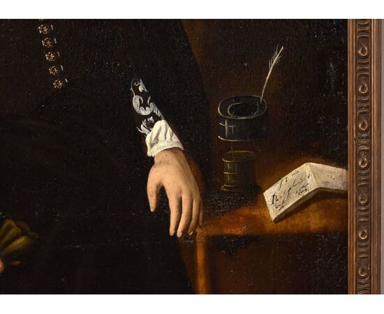 Full-length portrait of Giacomo Pesenti, attributable to Carlo Ceresa (San Giovanni Bianco 1609 – Bergamo 1679)
