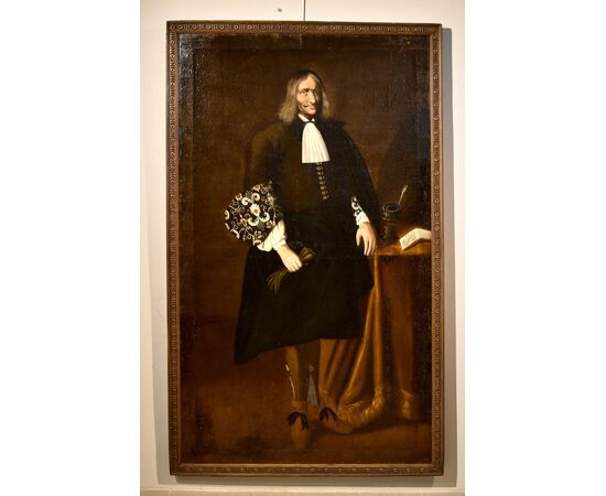 Full-length portrait of Giacomo Pesenti, attributable to Carlo Ceresa (San Giovanni Bianco 1609 – Bergamo 1679)