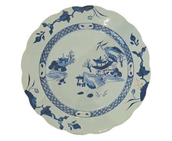 GARNDE PIATTO BIANCO E BLU - CINA - XVIII SEC. (NANKING CARGO)