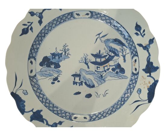 GARNDE PIATTO BIANCO E BLU - CINA - XVIII SEC. (NANKING CARGO)