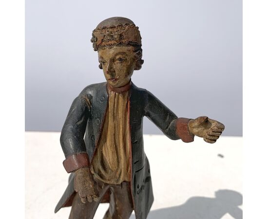 Four table sculptures - Group of commoners - Venice, late 18th century.