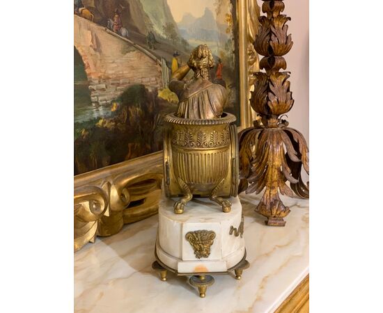 NEOCLASSICAL CLOCK WITH CHARIOT 18TH CENTURY