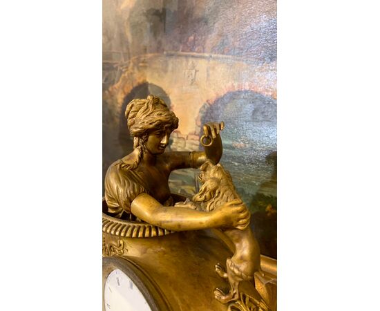 NEOCLASSICAL CLOCK WITH CHARIOT 18TH CENTURY