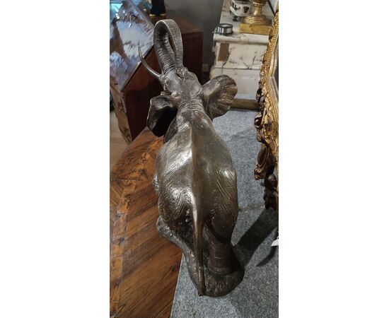 20th Century Bronze Elephant
