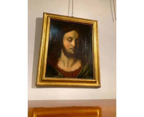 PORTRAIT OF CHRIST PANTOCRATOR 17TH CENTURY