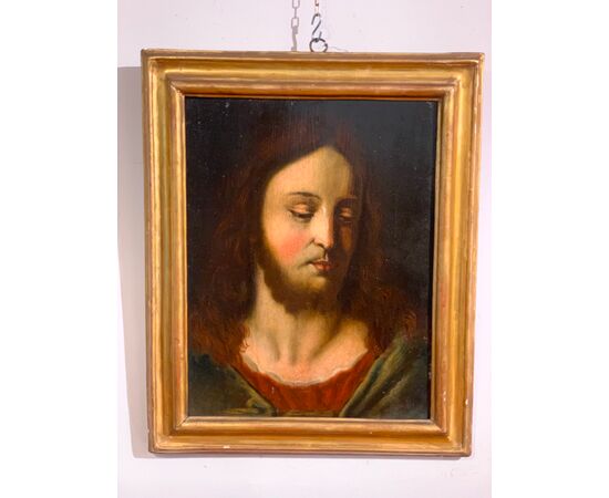 PORTRAIT OF CHRIST PANTOCRATOR 17TH CENTURY