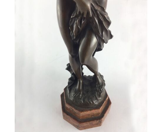 SCULTURA IN BRONZO "VENERE BAGNANTE" PRIMI XIX SECOLO