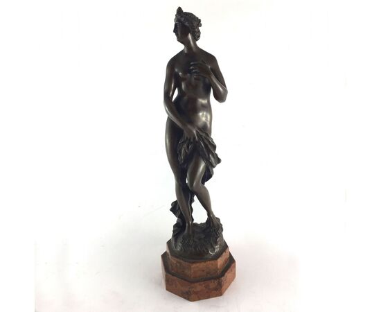 SCULTURA IN BRONZO "VENERE BAGNANTE" PRIMI XIX SECOLO
