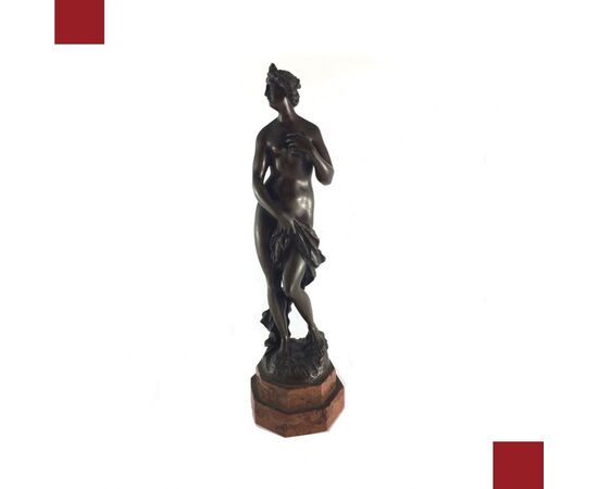 SCULTURA IN BRONZO "VENERE BAGNANTE" PRIMI XIX SECOLO