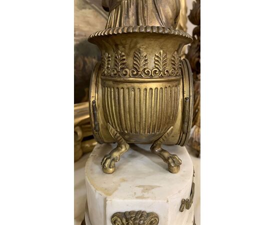 NEOCLASSICAL CLOCK WITH CHARIOT 18TH CENTURY