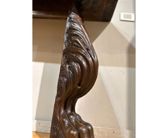 16th Century Florentine Walnut Console Table