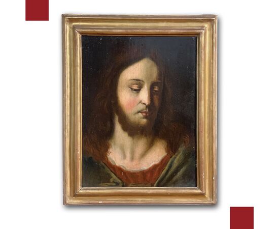 PORTRAIT OF CHRIST PANTOCRATOR 17TH CENTURY
