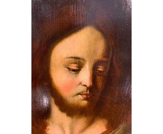PORTRAIT OF CHRIST PANTOCRATOR 17TH CENTURY