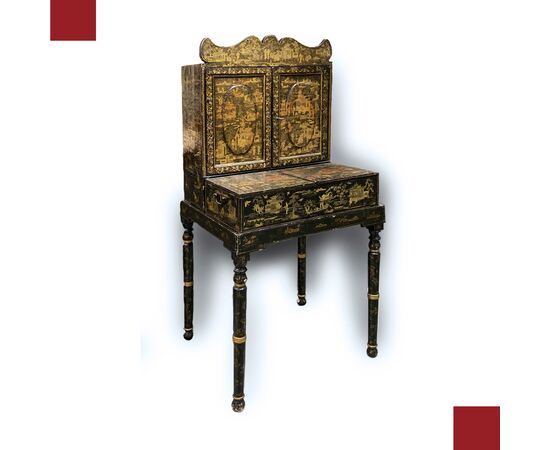 Travel cabinet with three sections, China, Qing Dynasty