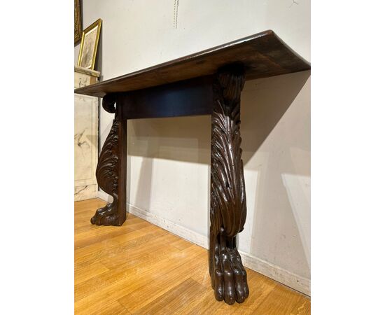 16th Century Florentine Walnut Console Table