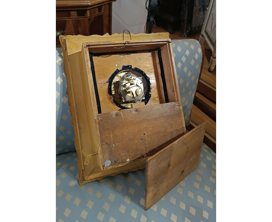 GILT WALL CLOCK WITH CARILLON, EARLY 19TH CENTURY
