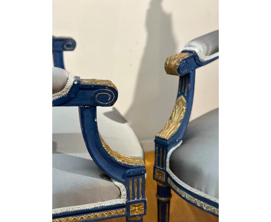 PAIR OF LATE 18TH CENTURY ARMCHAIRS