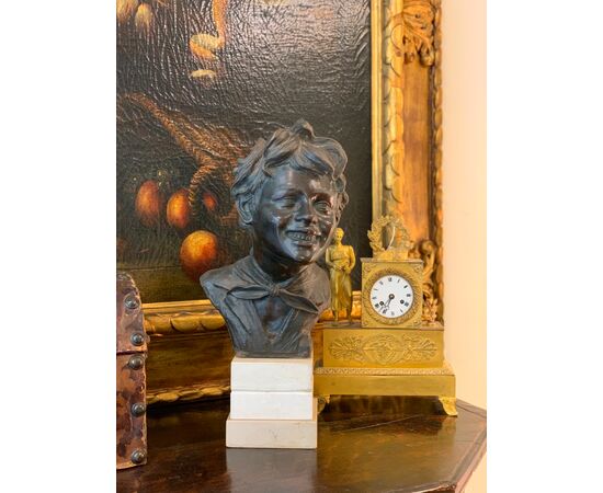 VINCENZO CINQUE "STREET URCHIN", BRONZE SCULPTURE, EARLY 20TH CENTURY