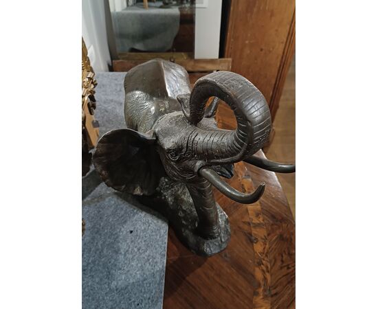20th Century Bronze Elephant