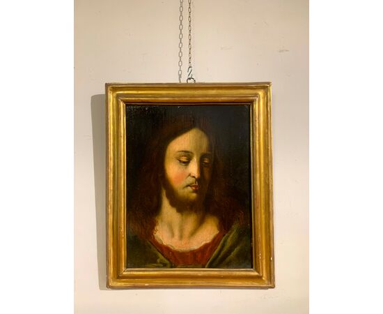 PORTRAIT OF CHRIST PANTOCRATOR 17TH CENTURY