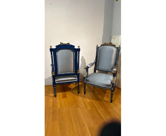 PAIR OF LATE 18TH CENTURY ARMCHAIRS