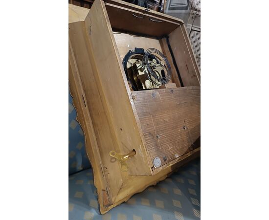 GILT WALL CLOCK WITH CARILLON, EARLY 19TH CENTURY