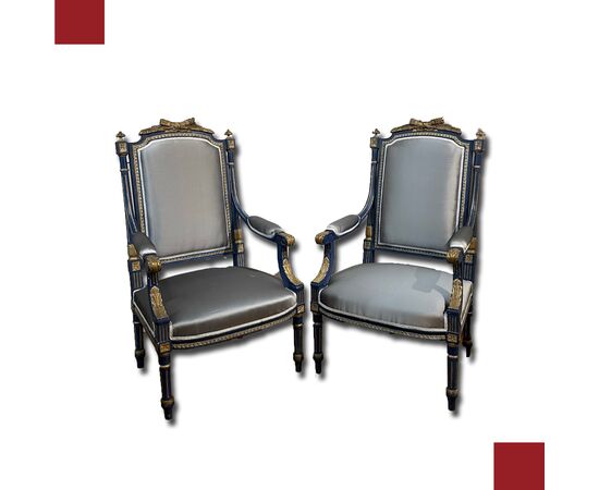 PAIR OF LATE 18TH CENTURY ARMCHAIRS