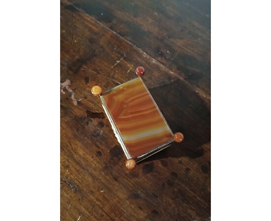 19th century agate jewelery box