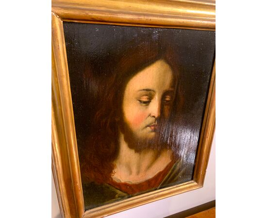 PORTRAIT OF CHRIST PANTOCRATOR 17TH CENTURY