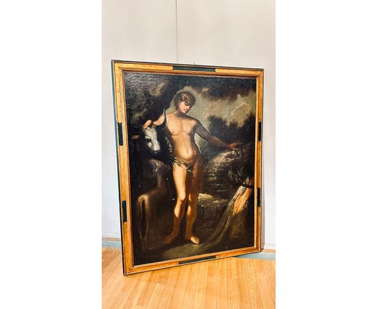 DIPINTO CON ADAMO SCUOLA ROMANA PRIMI DEL XVIII SECOLO