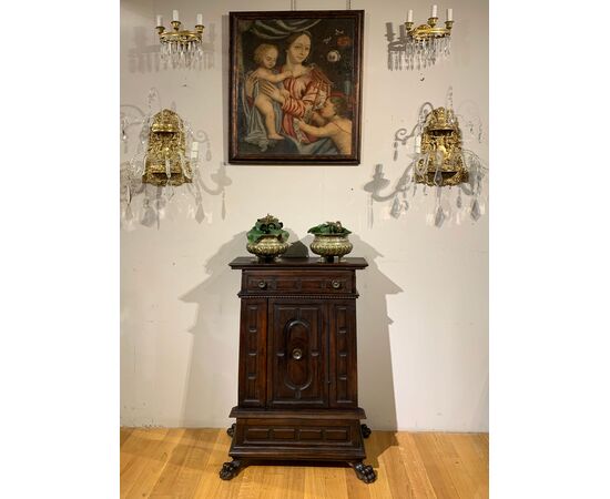 17TH CENTURY CANDLE HOLDER CABINET