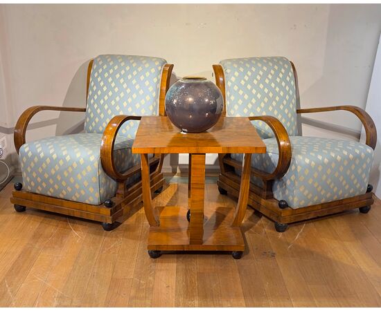PAIR OF ART DECO ARMCHAIRS