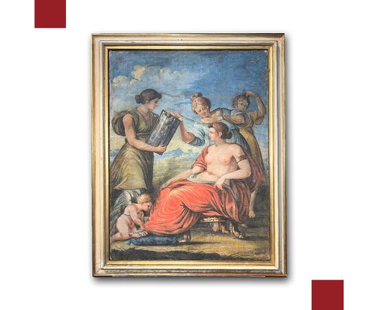 VENERE AL BAGNO, TEMPERA SU TELA, SECONDA META' DEL XVIII SECOLO