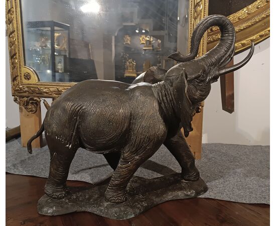 20th Century Bronze Elephant