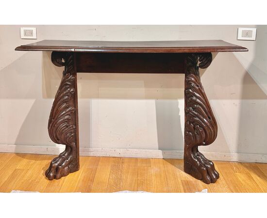 16th Century Florentine Walnut Console Table
