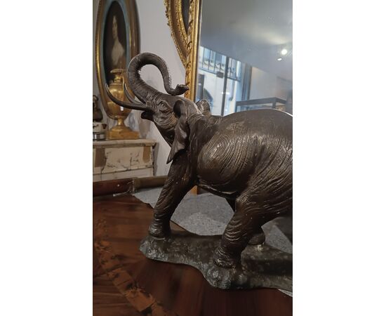 20th Century Bronze Elephant