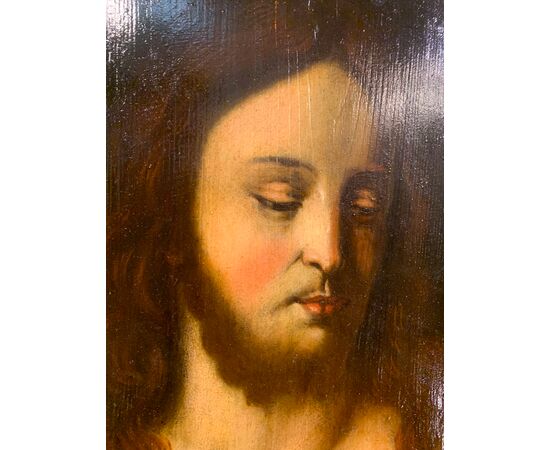 PORTRAIT OF CHRIST PANTOCRATOR 17TH CENTURY