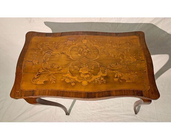 Inlaid table Napoleon III mid-19th century