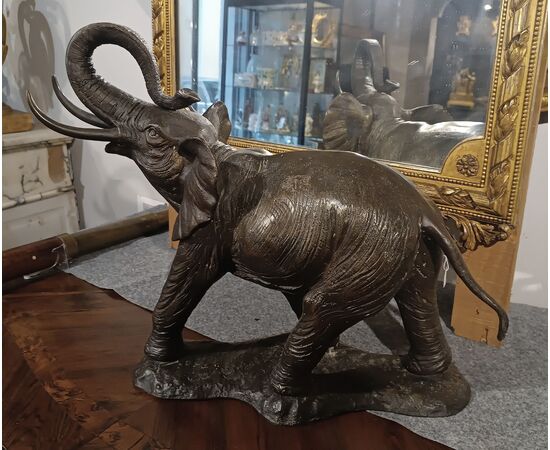 20th Century Bronze Elephant