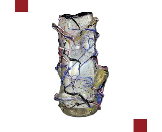 Large Murano glass vase, 20th century