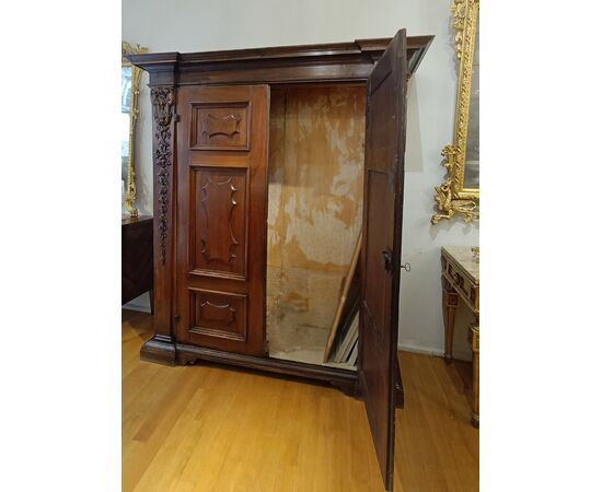 Louis XIV walnut wardrobe, late 17th century