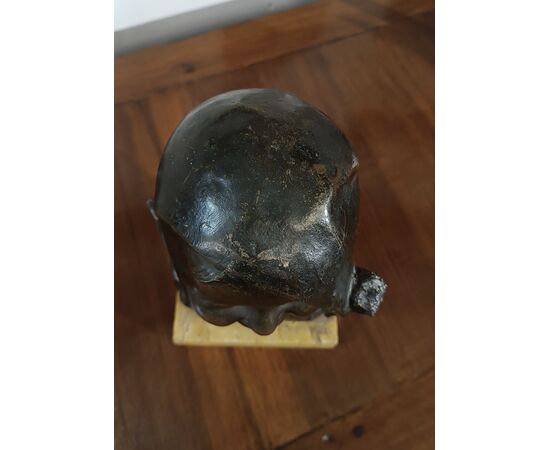 SMALL BRONZE STATUE OF CHILD WITH CAP BY P. PIRAINO EARLY 20TH CENTURY