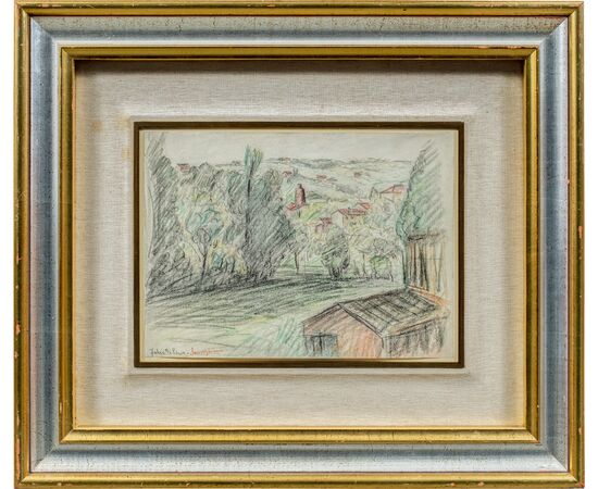 Pio Semeghini (Quistello 1878 - Verona 1964) - Falzè di Piave.
